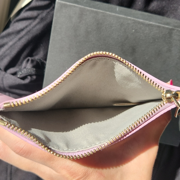 Maje NEW Leather pochette wallet in Rose color - Picture 3 of 4